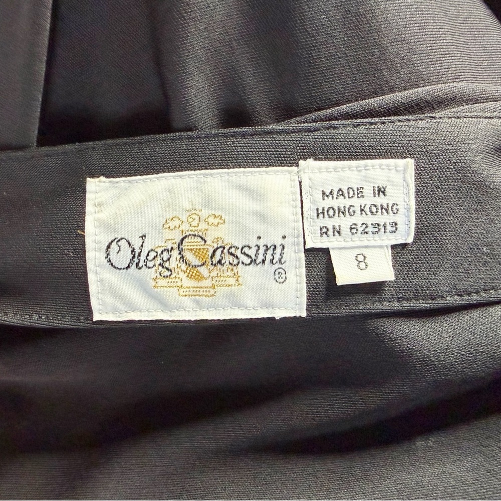 80s Oleg Cassini Gown - Picture 9 of 11